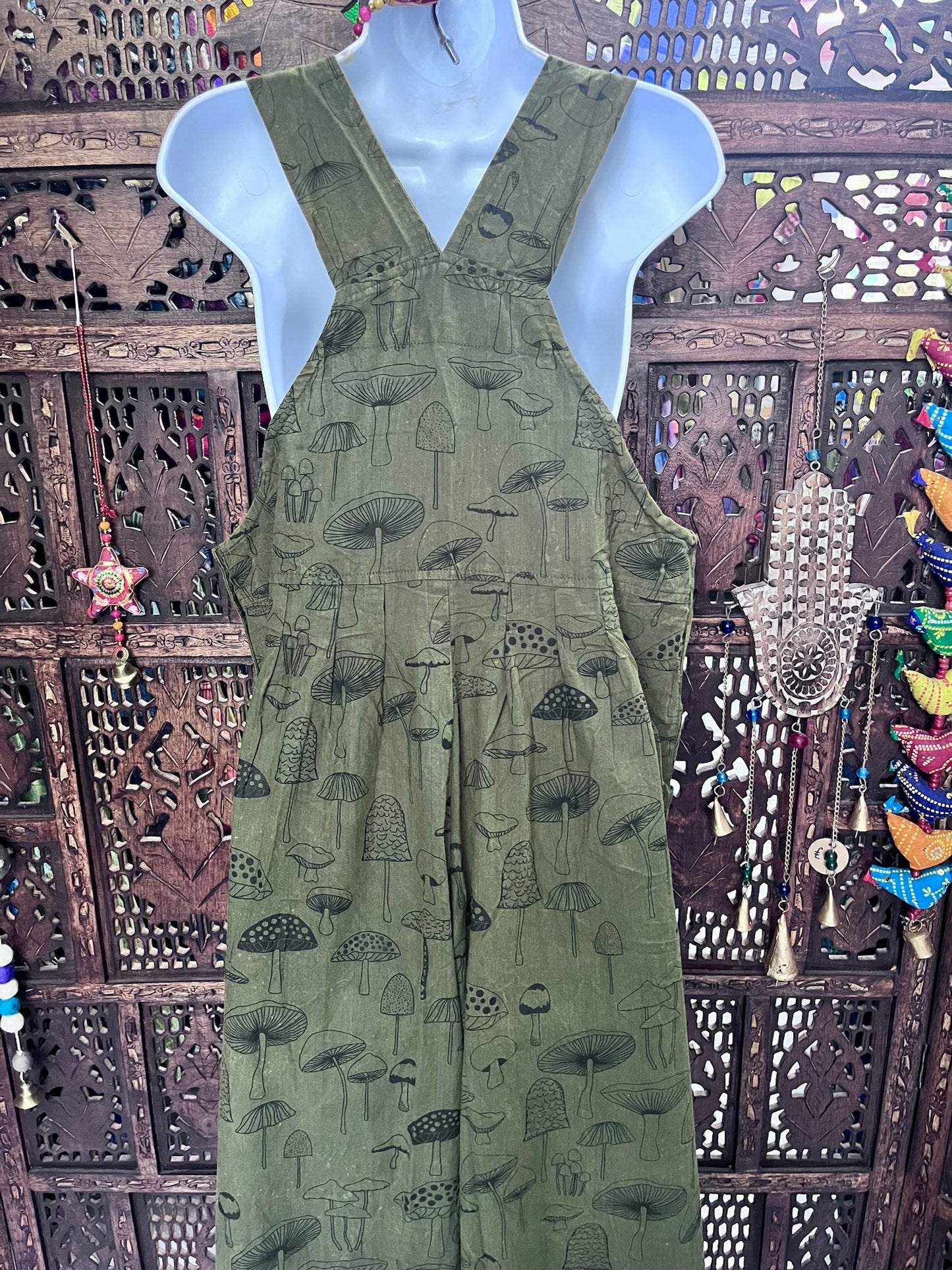 Mushroom Toadstool Dungarees
