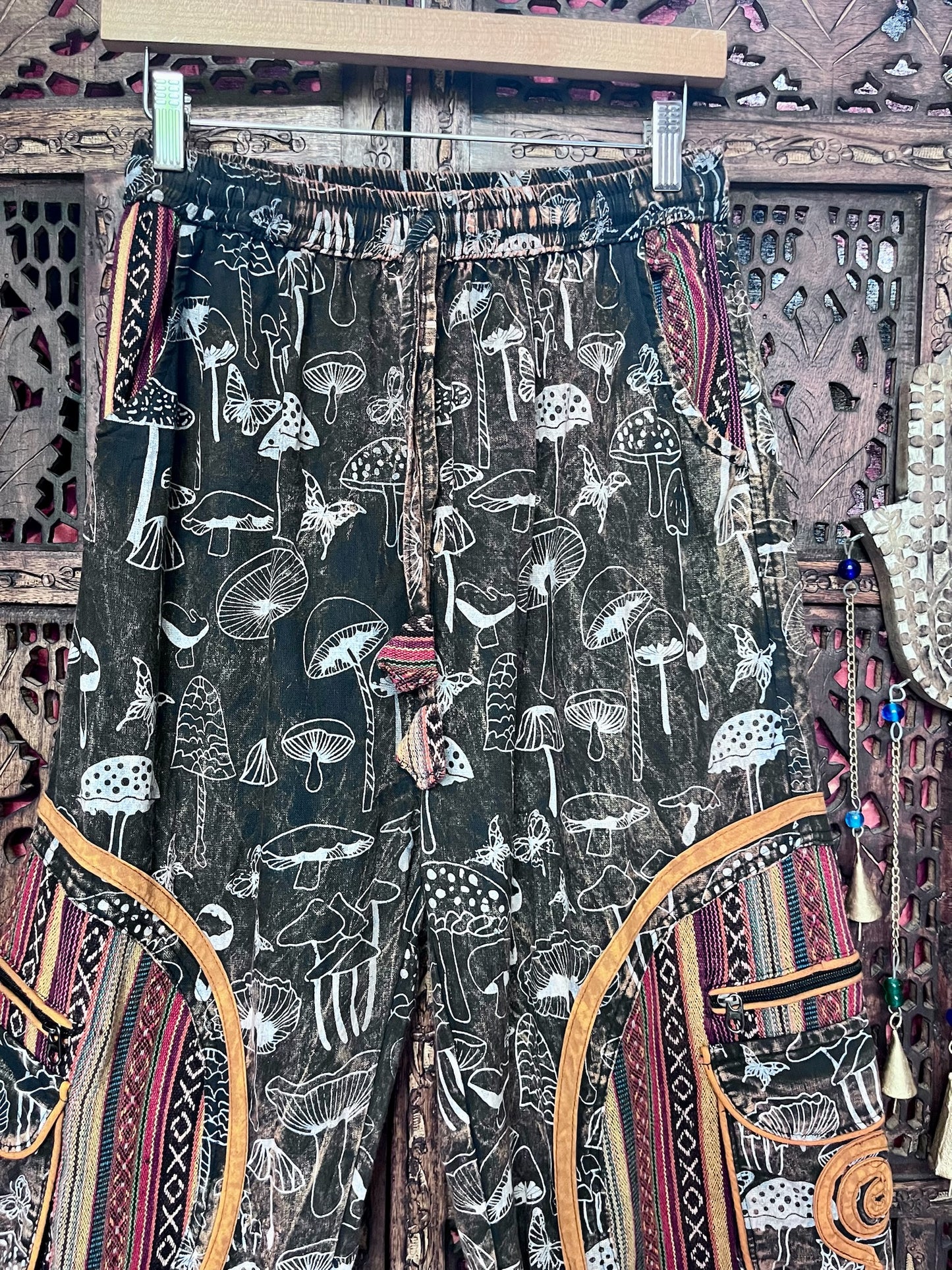 Mushroom baggy trousers