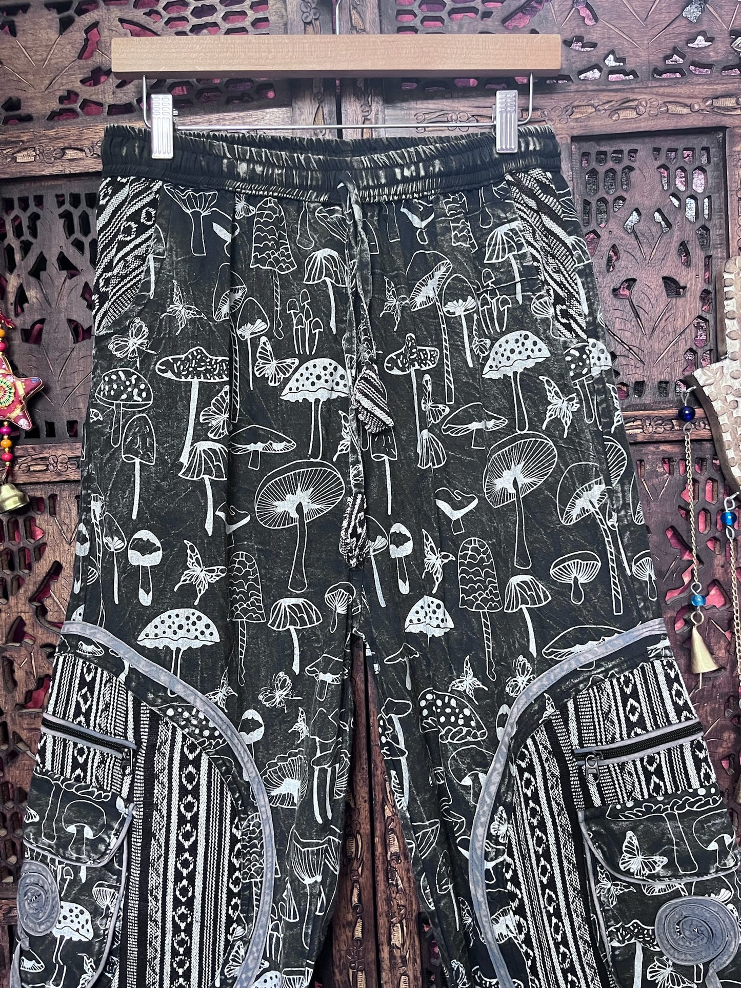 Mushroom baggy trousers