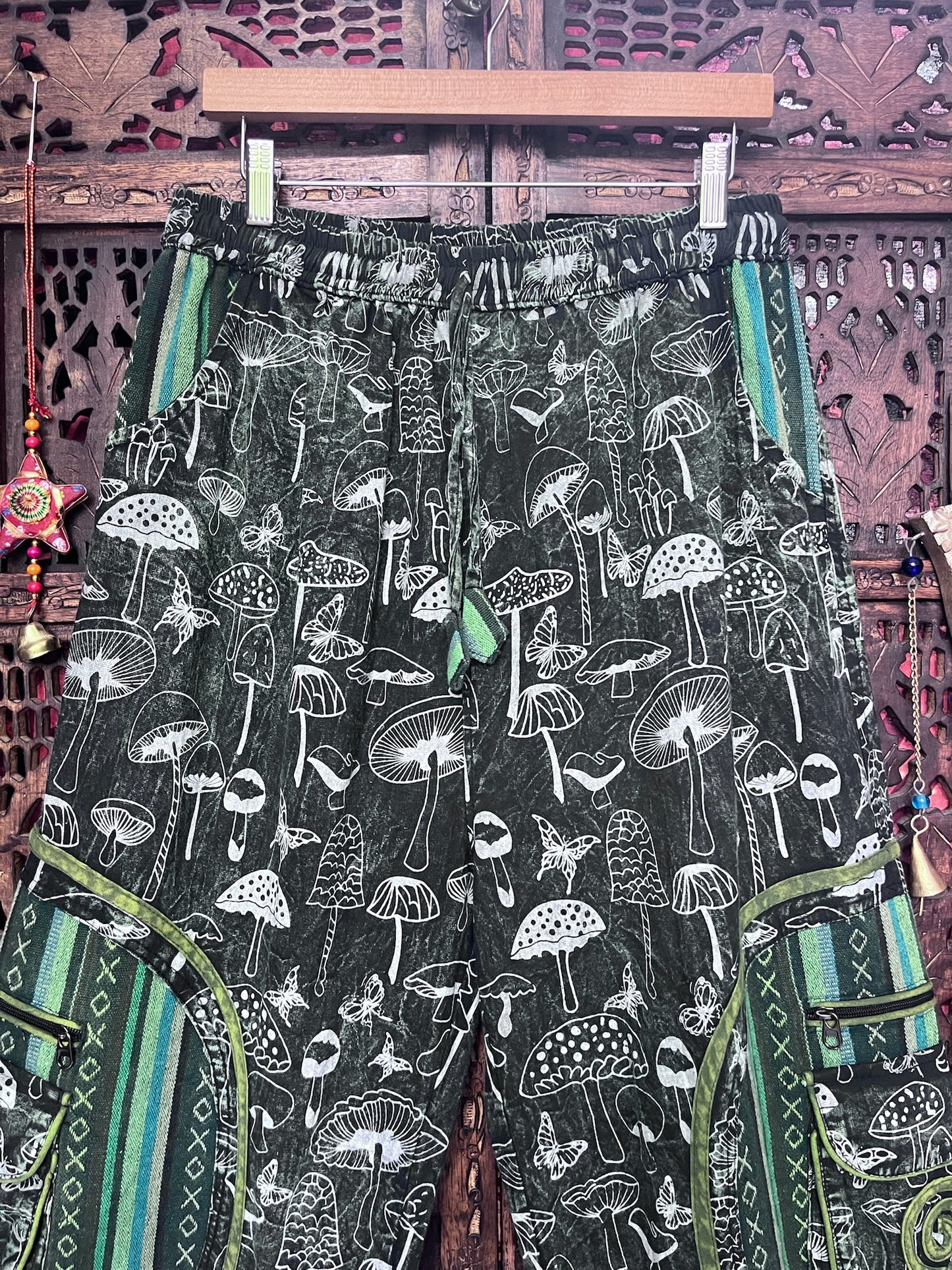 Mushroom baggy trousers