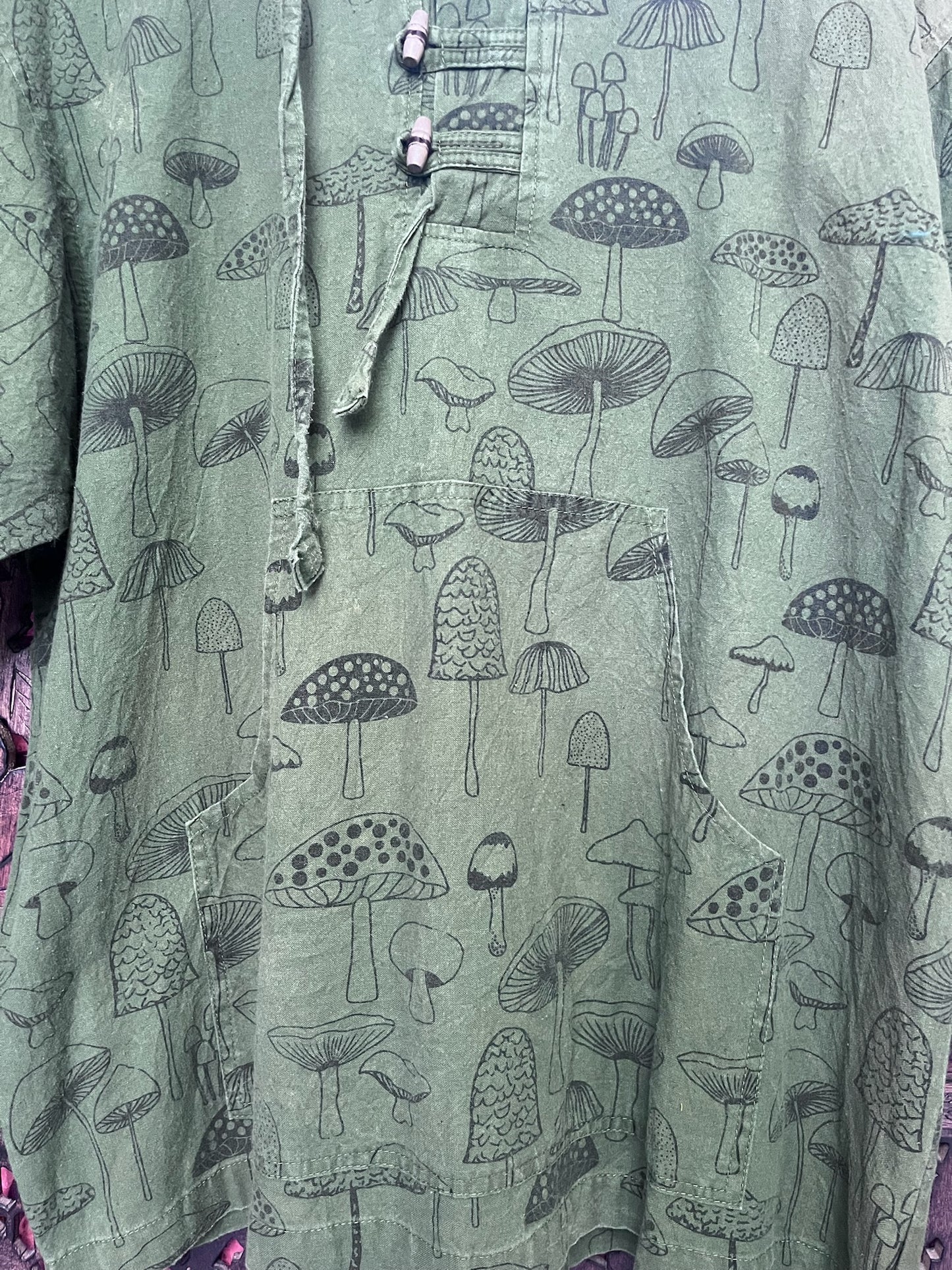 Mushroom Stonewashed Hoodie