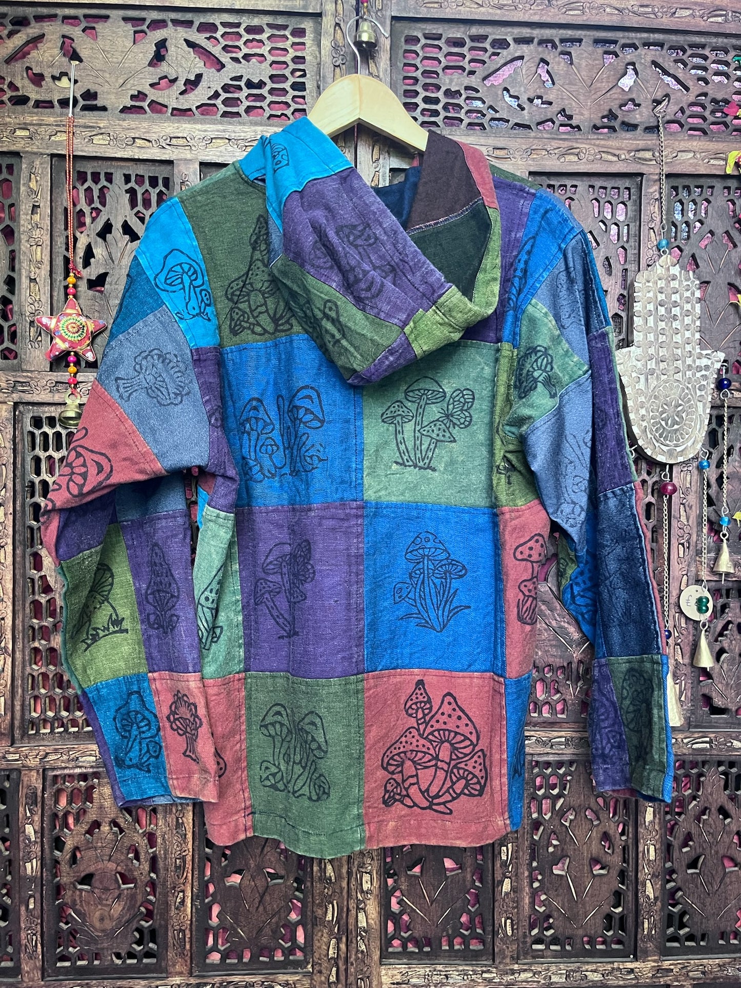 Mushroom Patchwork Hoodie