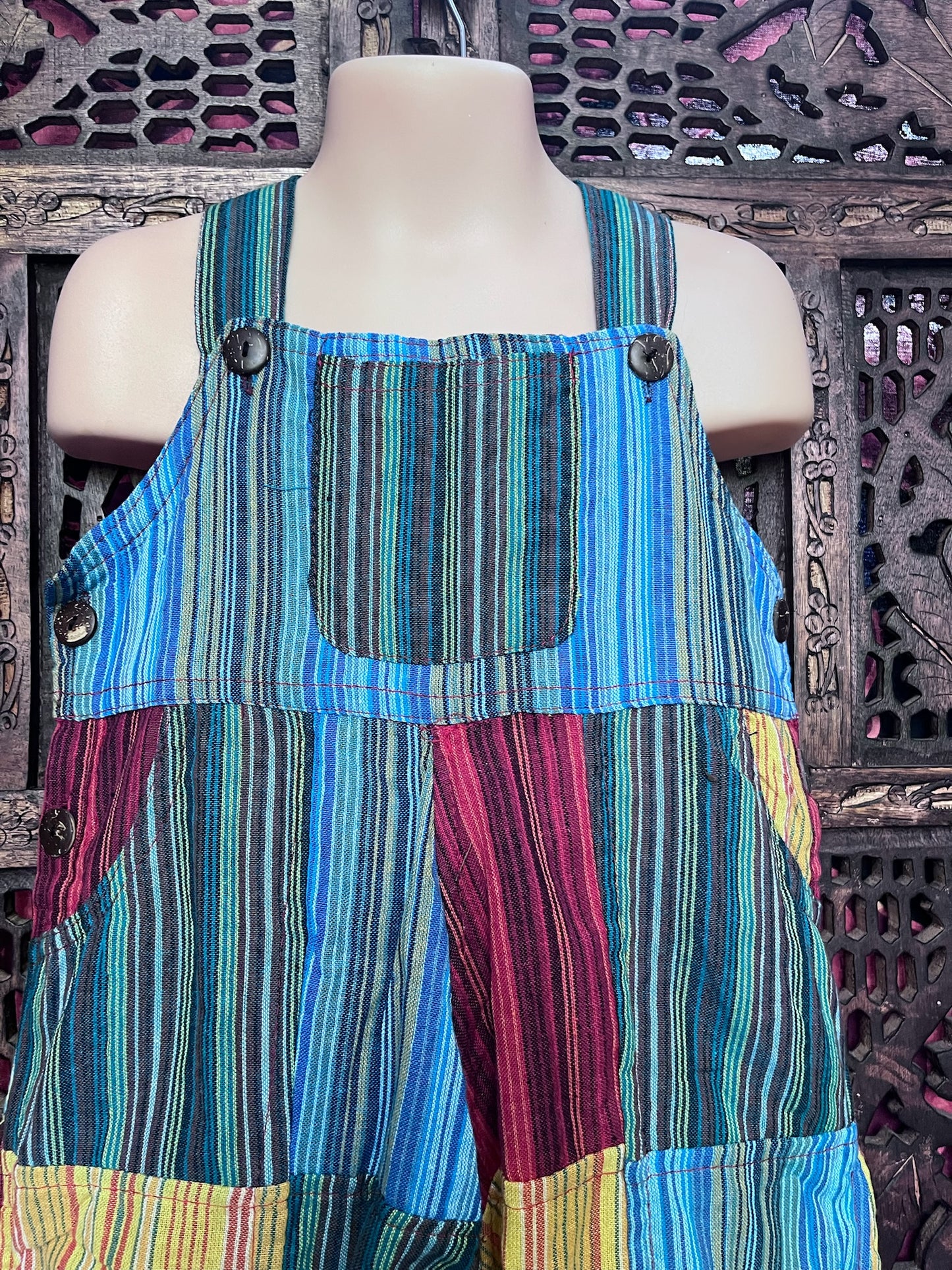Patchwork Baby and Toddler Dungarees