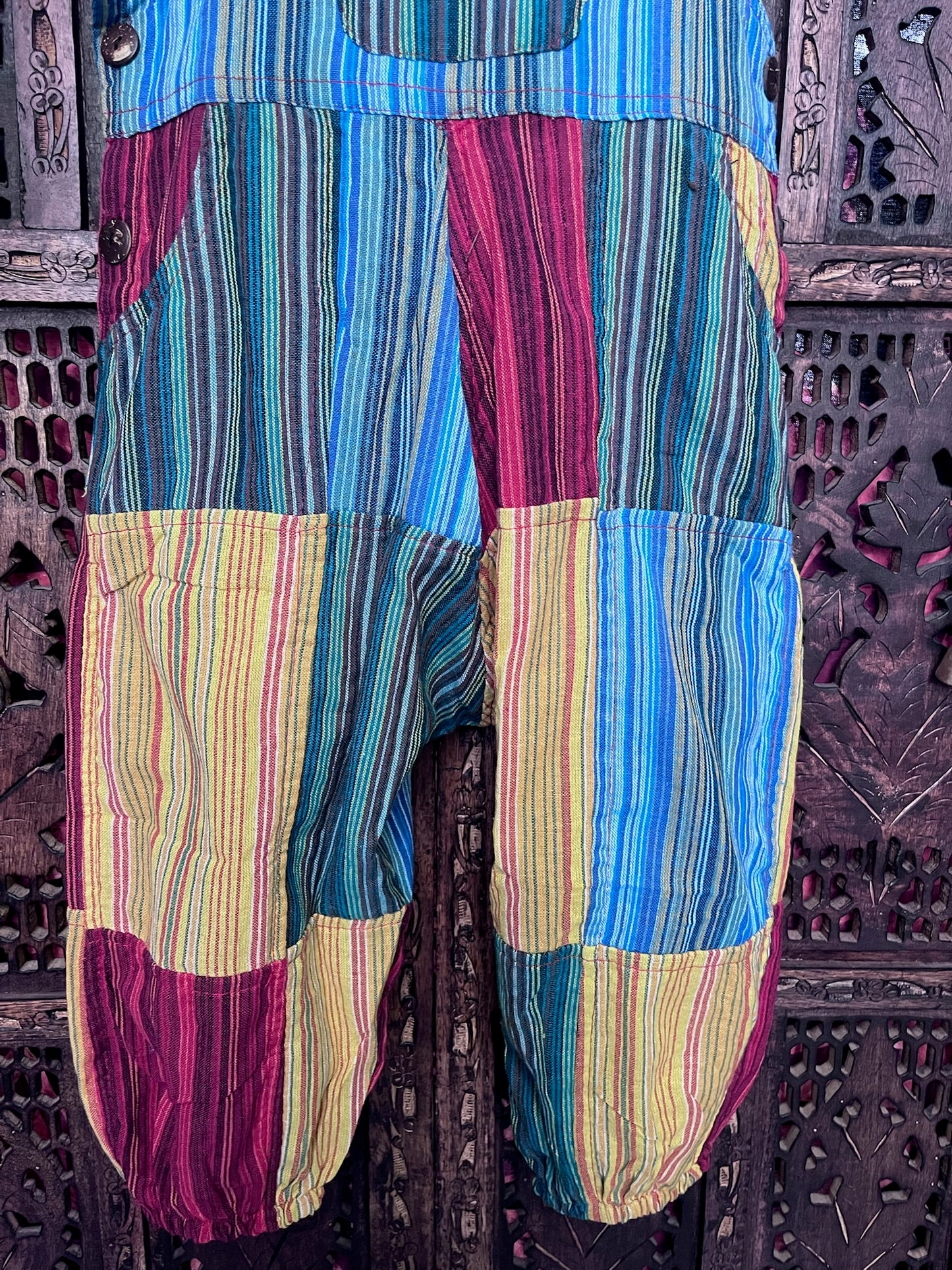 Patchwork Baby and Toddler Dungarees