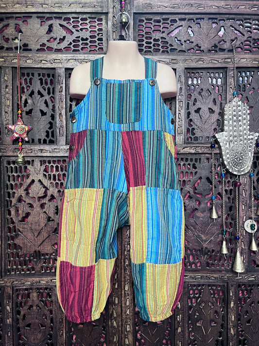 Patchwork Baby and Toddler Dungarees